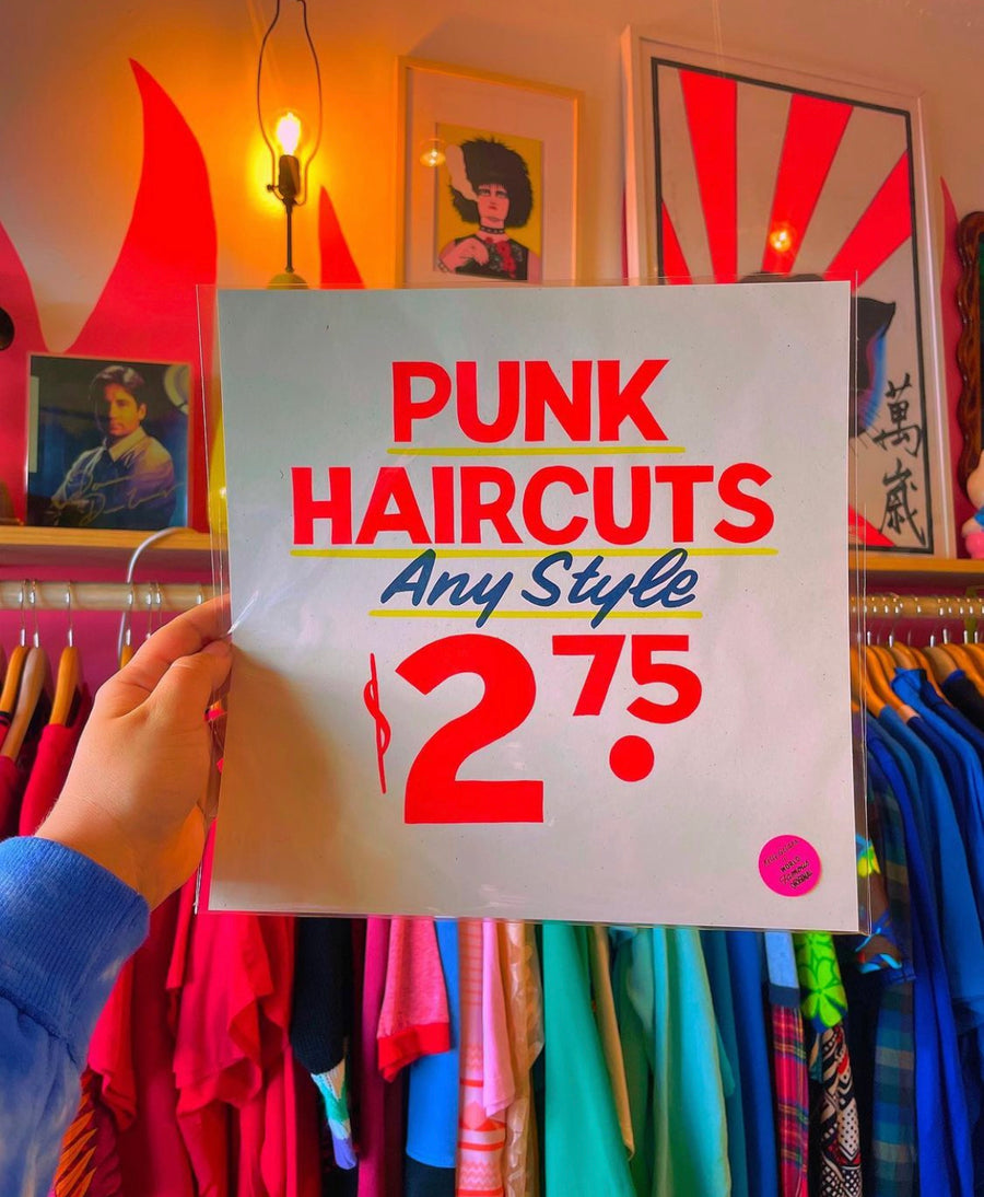 Punk Haircuts Riso Print